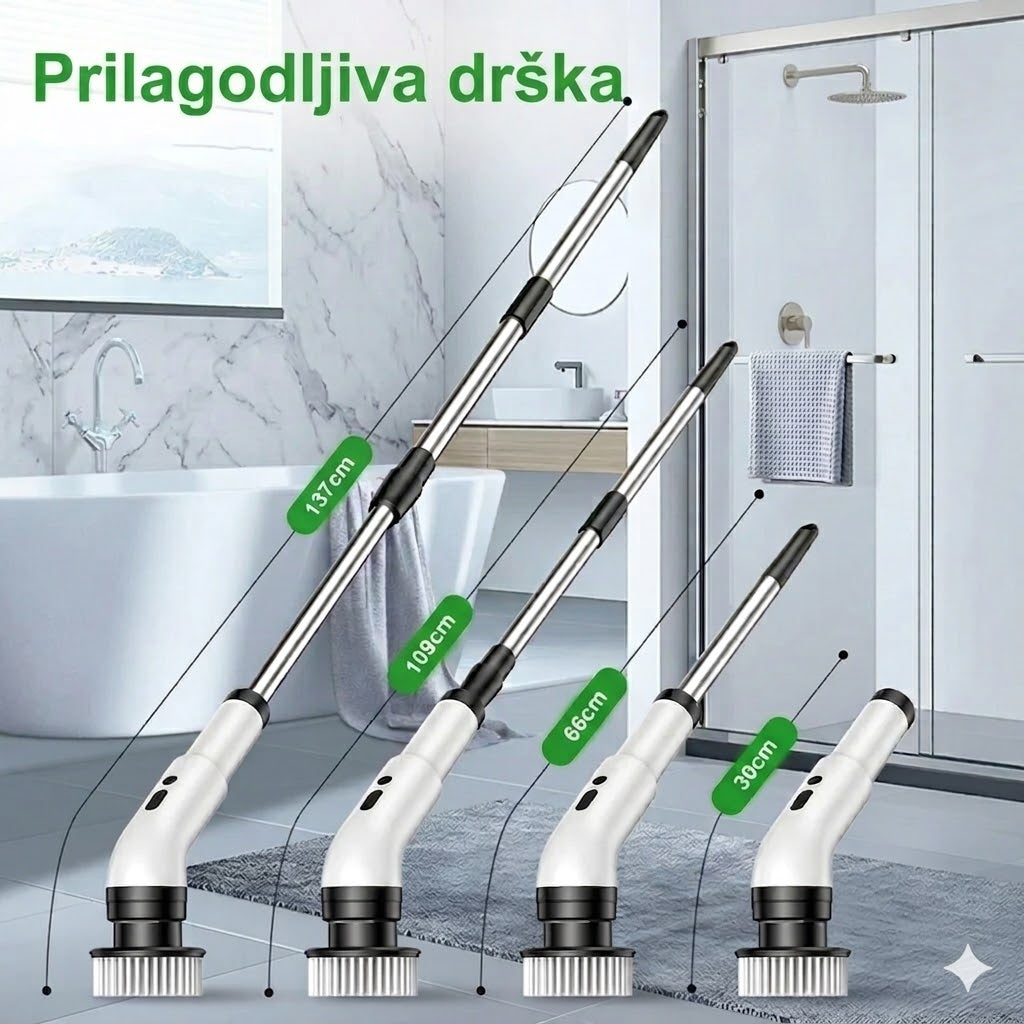 Električna četka za dubinsko čišćenje 7 u 1 – snažan motor