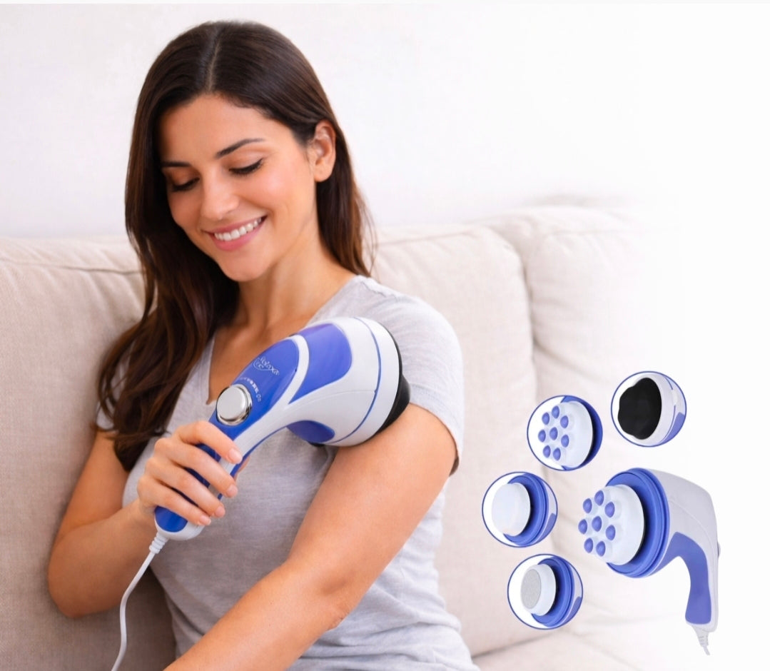 Relax Spin Tone Masažer sa 5 nastavaka! 4 za masažu i 1 za negu peta