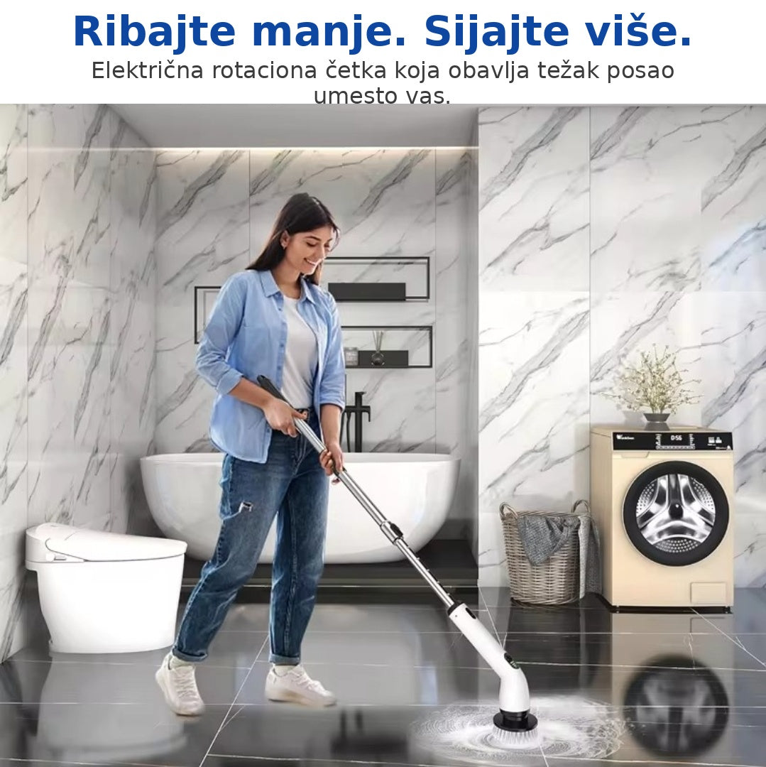 Električna četka 7 ili 9 u 1 za dubinsko čišćenje (jak motor 600 obrtaja u min)