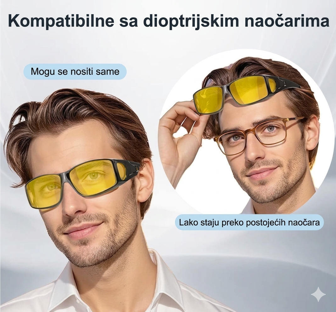 VISION HD NAOČARE – za noćnu vožnju + gratis naočare za dnevnu vožnju