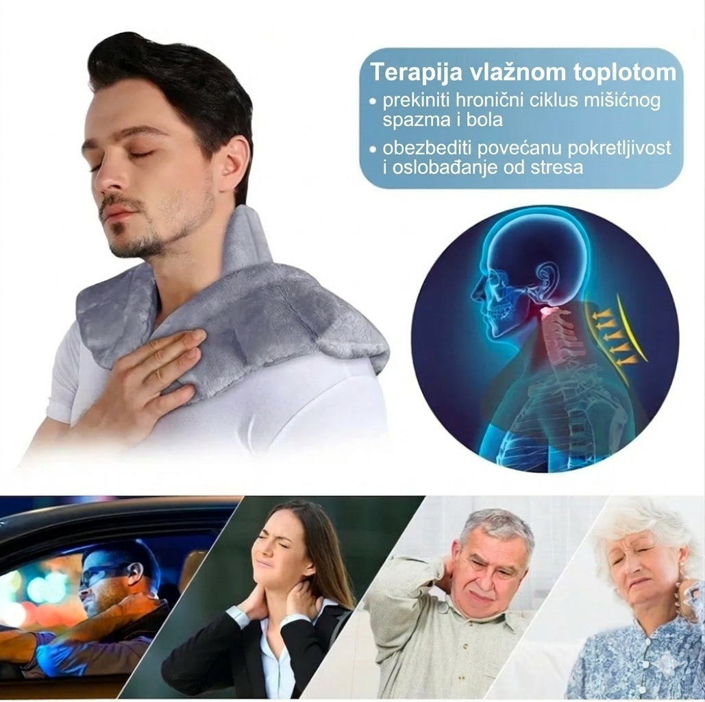 Copper Fit Rapid Relief: Otežana Terapeutska Obloga za Vrat i Ramena