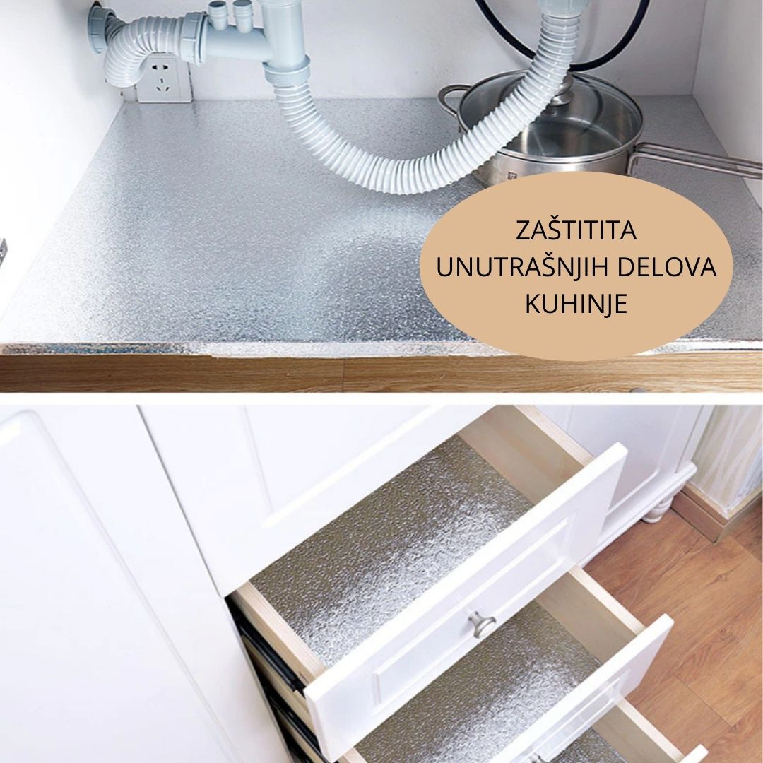 ALUFOLIJA 1+1 PONUDA - Folija za zaštitu kuhinjskih elemenata
