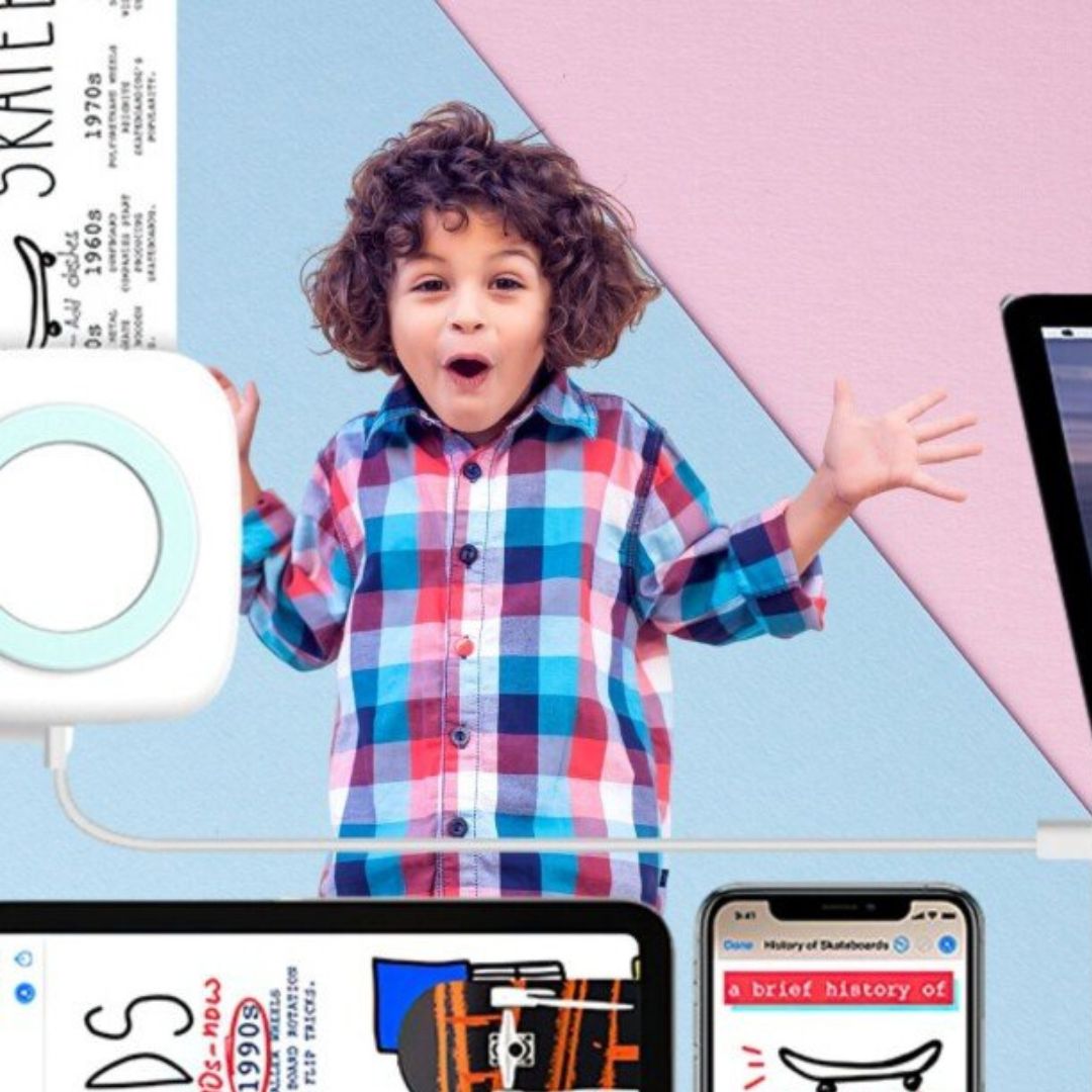 MINIPRINT Prenosni mini štampač za telefon + 2 x papir rolne