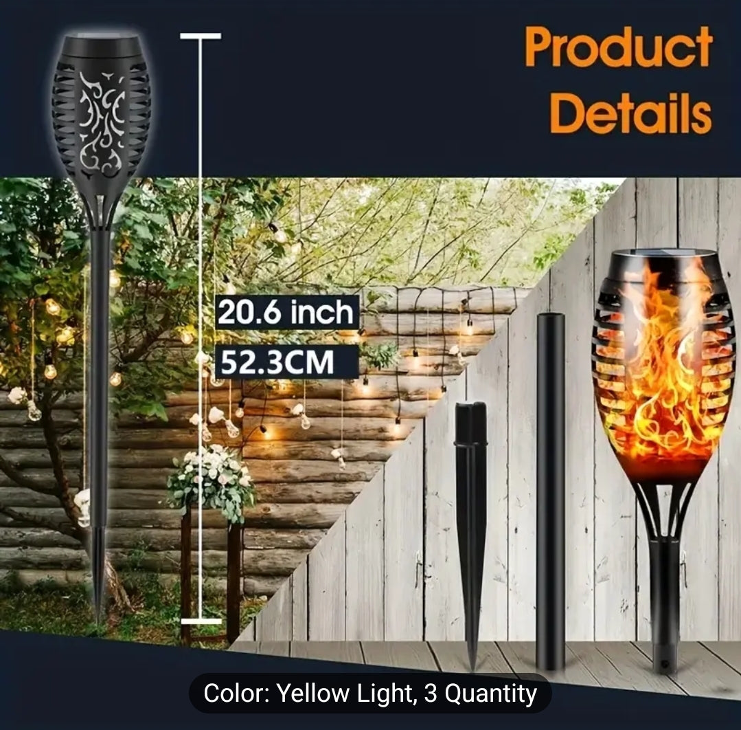 BAKLJA – Solarna lampa za dvorište. VELIKA!! 51 CM
