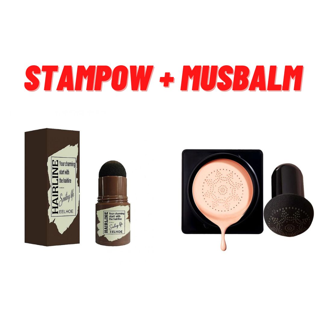 MUSBALM krema za lice + STAMPOW puder za iscrtavanje obrva