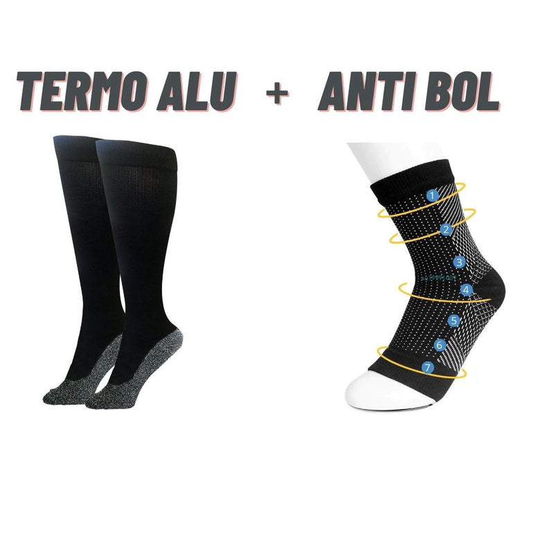 TERMO ALU + ANTI BOL ČARAPE – Komplet od dva para čarapa
